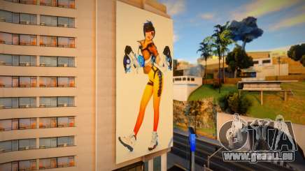 Tracer Overwatch Billboard At Rodeo für GTA San Andreas