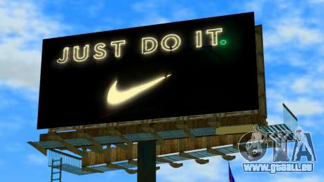Just Do It Billboard pour GTA Vice City