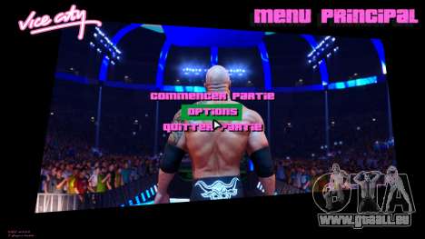 The Rock WWE2k22 Menu für GTA Vice City