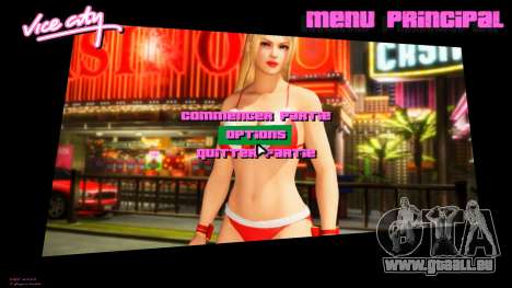 Rachel from DOA Menu für GTA Vice City