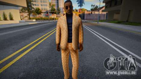 Jizzy in Gucci Suit für GTA San Andreas