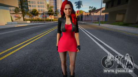DOA Mila - Jacket Dress Red für GTA San Andreas