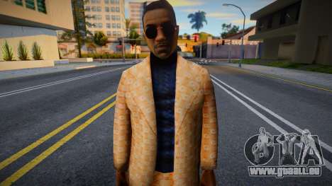 Jizzy in Gucci Suit für GTA San Andreas