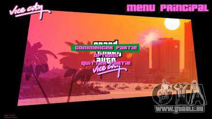 GTA Vice City Artwork Menu pour GTA Vice City