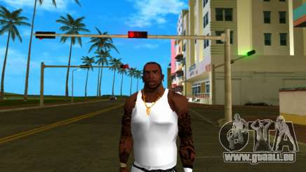 Carl Johnson en T-shirt blanc pour GTA Vice City