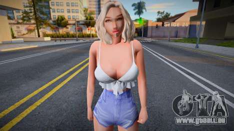 Sexy Mädchen in Shorts für GTA San Andreas