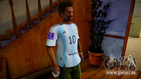 Jersey Local Argentina Messi 2022 für GTA San Andreas
