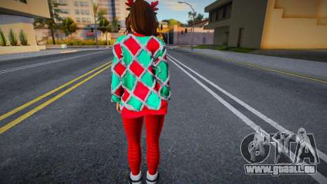 Christmas Skin For Girl pour GTA San Andreas