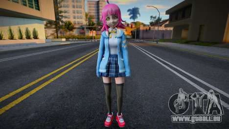 Rina from Love Live v1 für GTA San Andreas