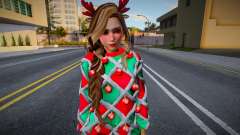 Christmas Skin For Girl für GTA San Andreas