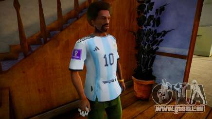Jersey Local Argentina Messi 2022 pour GTA San Andreas