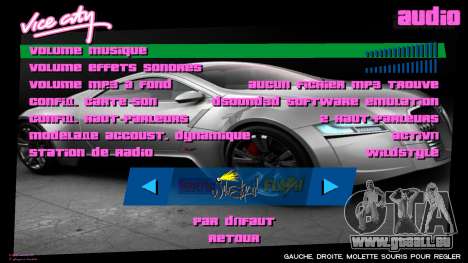 Audi Interface pour GTA Vice City