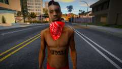 Bloods Skin 1 pour GTA San Andreas