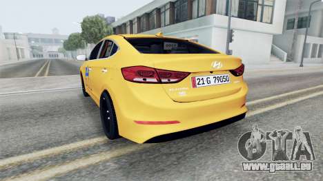 Hyundai Elentra 2017 Taxi Baghdad pour GTA San Andreas