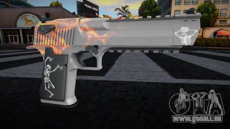 Deagle Red Flame für GTA San Andreas