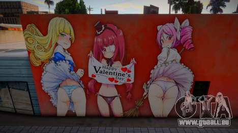 Mural Happy Valentines Day 2023 für GTA San Andreas