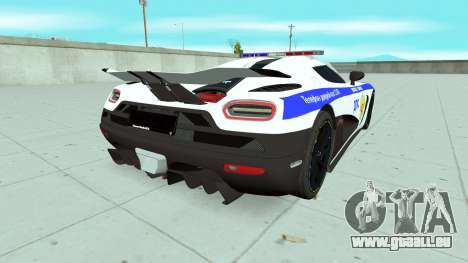 Koenigsegg Agera R Russian Police für GTA San Andreas
