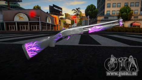 Colored Chromegun pour GTA San Andreas