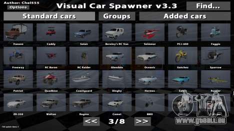 Visual Car Spawner v3.3 pour GTA San Andreas