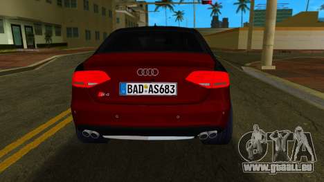Audi S4 (B8) 2010 pour GTA Vice City