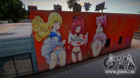 Mural Happy Valentines Day 2023 pour GTA San Andreas