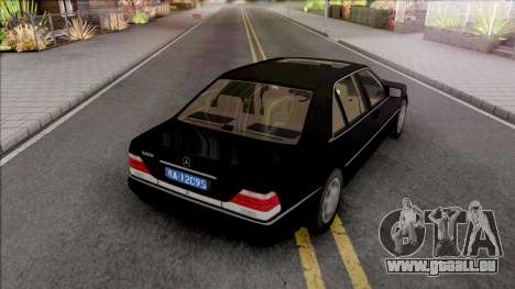 Mercedes-Benz W140 S600 (W221 Instrument Panel) für GTA San Andreas