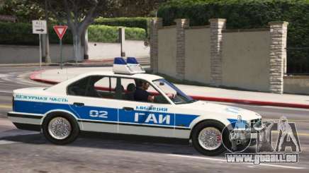 BMW 535I (1989-1996) E34 - Police URSS pour GTA 5