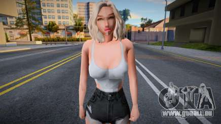 Mädchen in kurzen Shorts für GTA San Andreas