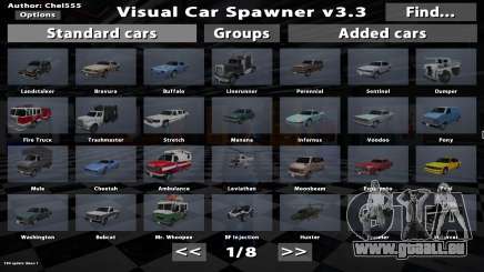 Visual Car Spawner v3.3 pour GTA San Andreas