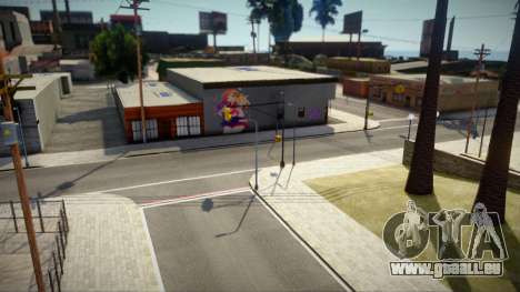 East Los Santos Retextured (Anime Style) Beta für GTA San Andreas