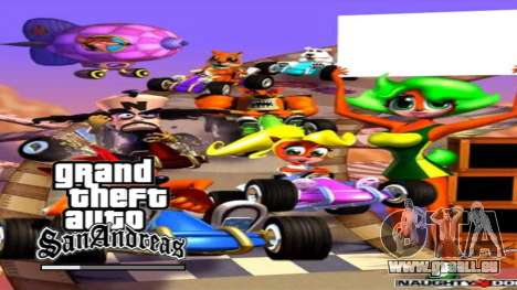 Crash Team Racing Menu & Loadscreens für GTA San Andreas