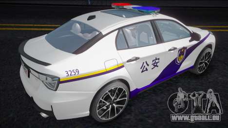 2019 Geely Lynk&Co 03 2.0TD Chinese Police Car pour GTA San Andreas