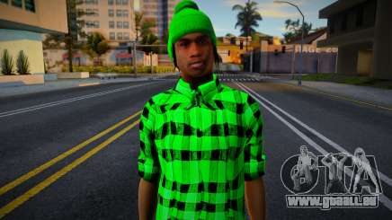 Fam2 Green Shirt pour GTA San Andreas