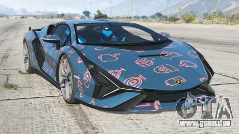 Lamborghini Sian Sea Blue