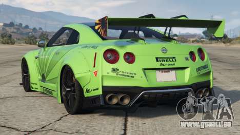 Nissan GT-R (R35) Granny Smith Apple