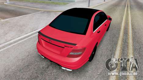 Mercedes-Benz C 63 AMG (W204) Imperial Red pour GTA San Andreas