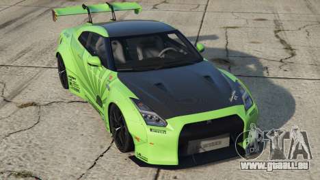 Nissan GT-R (R35) Granny Smith Apple