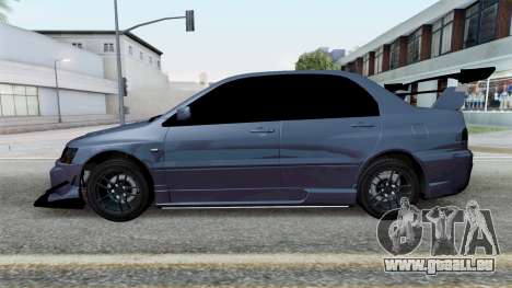 Mitsubishi Lancer Evolution IX Bright Gray pour GTA San Andreas