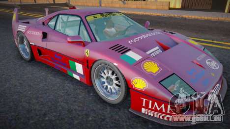 1996 Ferrari F40 GTE pour GTA San Andreas