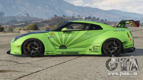 Nissan GT-R (R35) Granny Smith Apple