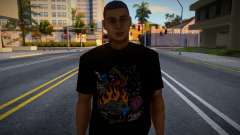 Man Black T-shirt für GTA San Andreas