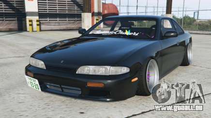 Nissan Silvia (S14) Eerie Black [Add-On] für GTA 5