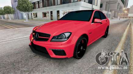 Mercedes-Benz C 63 AMG (W204) Imperial Red pour GTA San Andreas