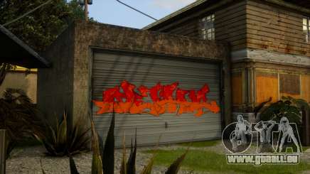 Grove CJ Garage Graffiti v1 für GTA San Andreas Definitive Edition