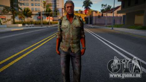 CJ HD con ropa de Joel de The Last Of Us 2 für GTA San Andreas
