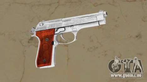 Beretta stainless steel with wood grips pour GTA Vice City