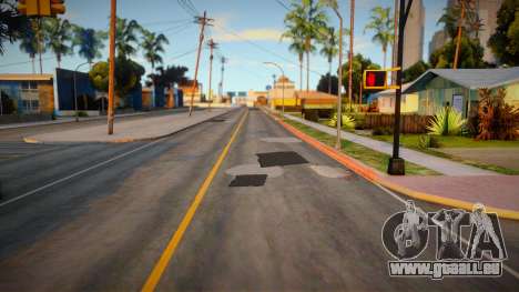Straßen mit Rissen und Flecken für GTA San Andreas