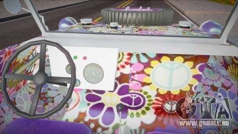 VW Schwimmwagen Hippy Flower Paint (Repaint) für GTA San Andreas