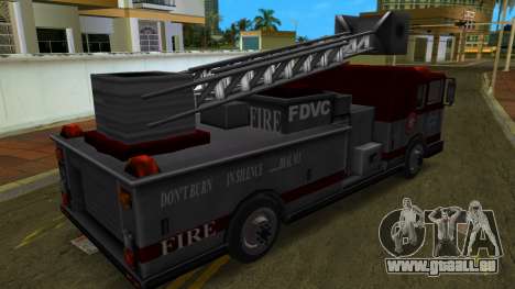 Camion de pompiers avec évacuation de secours pour GTA Vice City