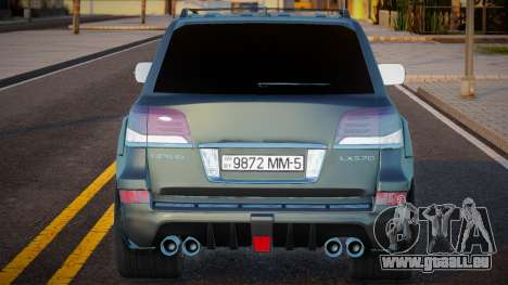 Lexus LX 570 INVADER Black pour GTA San Andreas